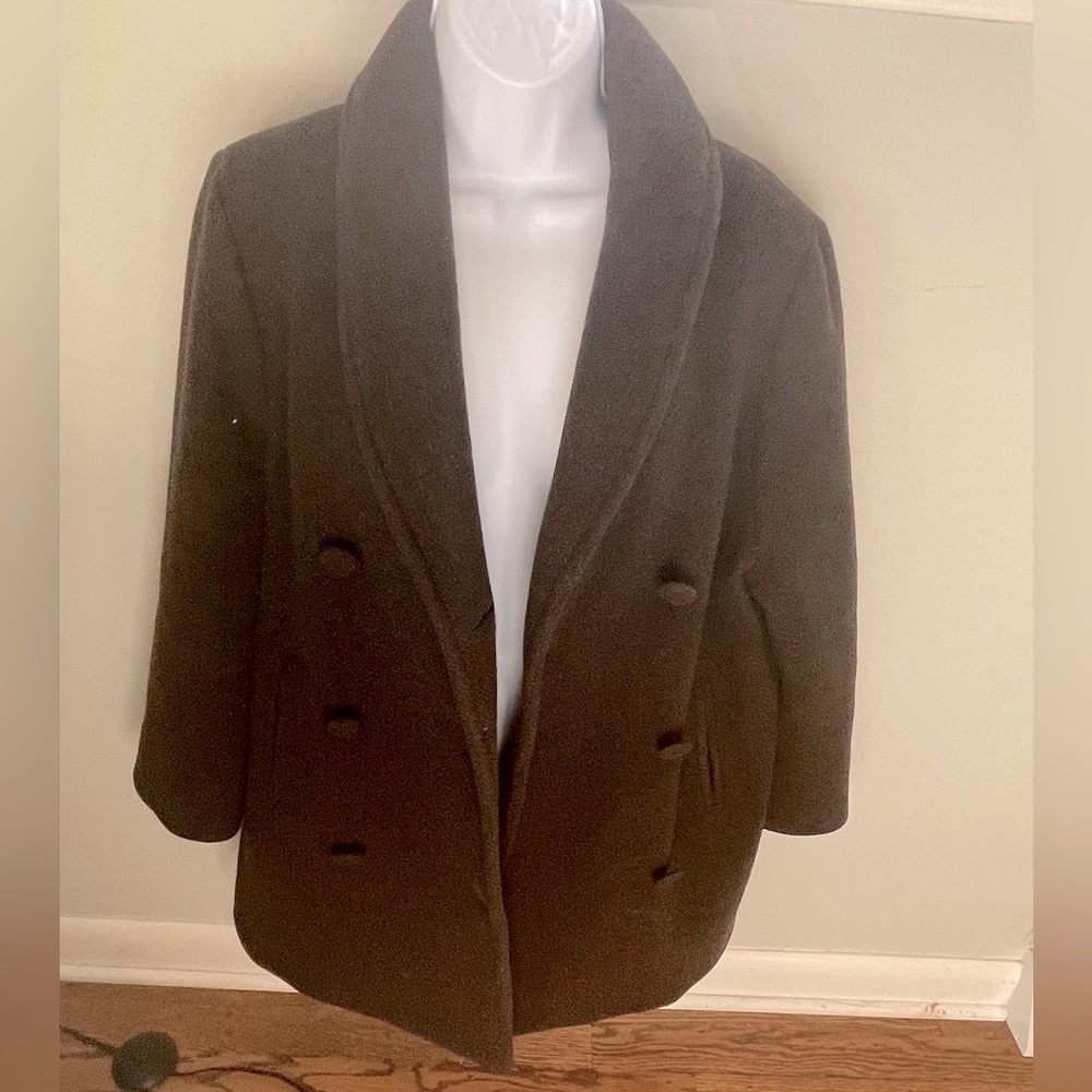 Flax brand wool peacoat (warm gray), Small